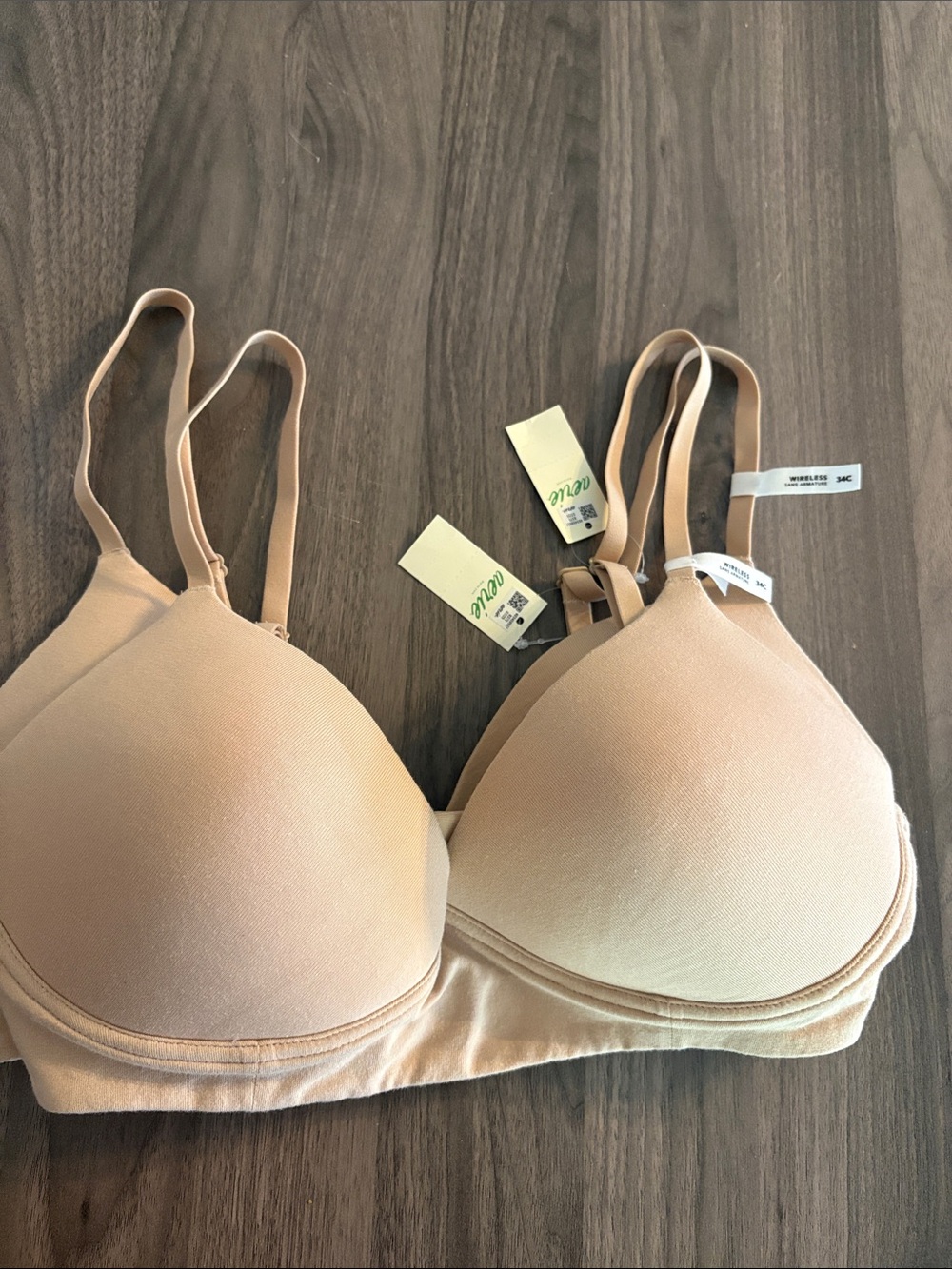 Aerie (2)  Nude T-Shirt Bras - Light Beige